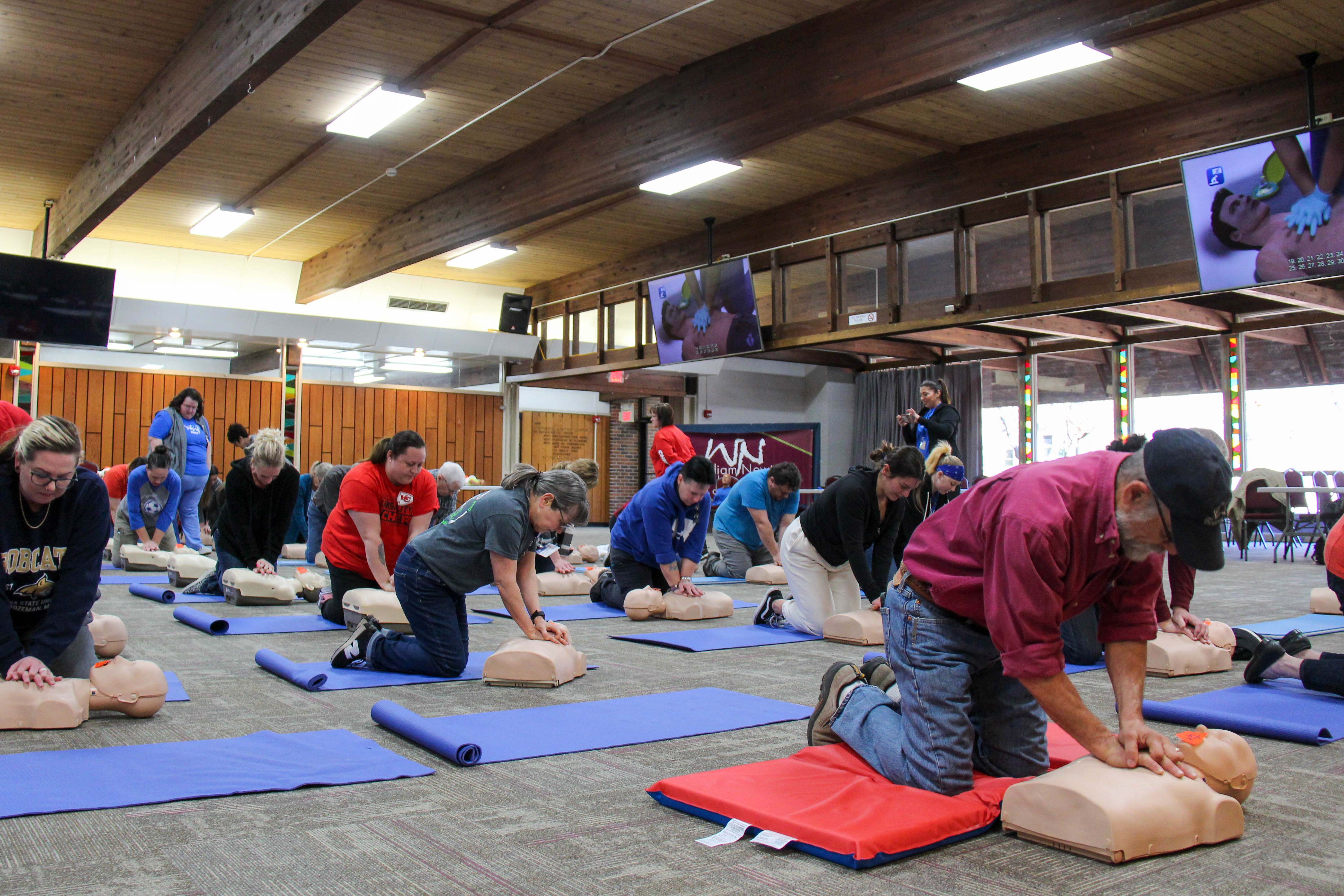 Nearly 70 professionals and community members were certified in CPR last Friday at Baden Square as part of the Beats Go On community wellness initiative.